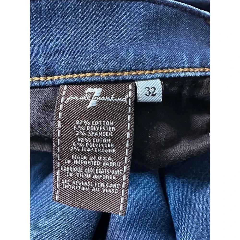 7 For All Mankind Standard Jeans Mens 32 Blue Luxe Performance Denim Designer